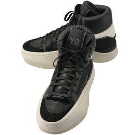 【SALE】ワイスリー/Y-3 シューズ メンズ Y-3 LUX BBALL HIGH スニーカー BLACK/CLEAR BROWN/COREWHITE IF7788-0009-0014