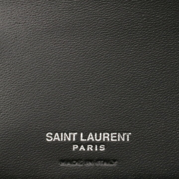 楽天市場 Sale サンローラン Saint Laurent 財布 メンズ カーフスキン 二つ折り財布 Nero 1jb0e 1000 Import Brand Grace