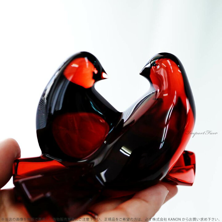 楽天市場】バカラ クリスタル ハト 鳩 鳥 ルビー 2102796 Baccarat 