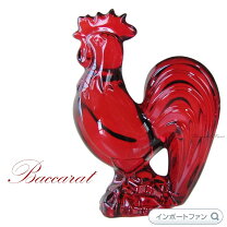 バカラ 鶏 酉 クリスタルガラス フィギュリン 装飾品 置物 ニワトリ 南 