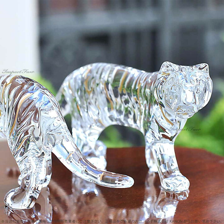 ✯ 極レア Baccarat 虎 トラ 豹 ヒョウ パンサー 干支 置物 美品 