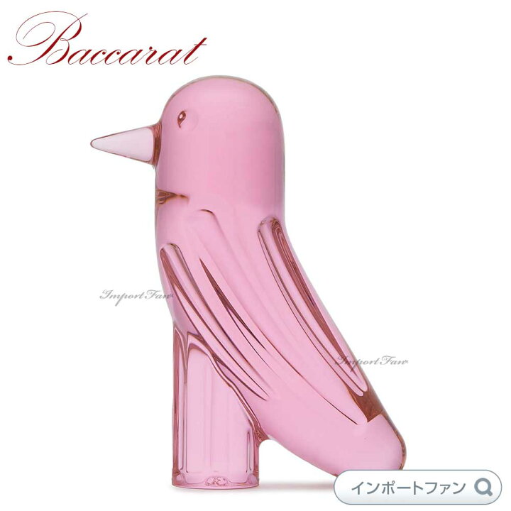 楽天市場】バカラ ファウナクリストポリス トリ 鳥 ピンク 2815007 