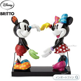 ブリット ミッキー＆ミニー ハートマーク 4055228 Disney by Romero Britto ギフト プレゼント □