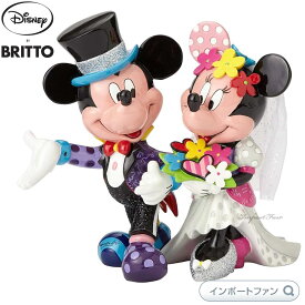 ブリット ミッキー＆ミニー ポップウェディング 結婚式 4058179 Disney by Romero Britto ギフト プレゼント □
