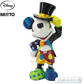 ブリット ミッキー レトロ シルクハット ミッキーマウス 6006083 Disney by Romero Britto ギフト プレゼント □