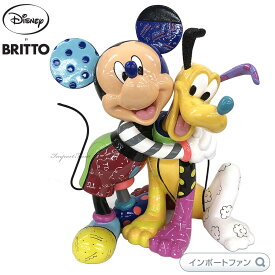 ブリット ミッキー＆プルート ハグ 6007094 Disney by Romero Britto ギフト プレゼント □