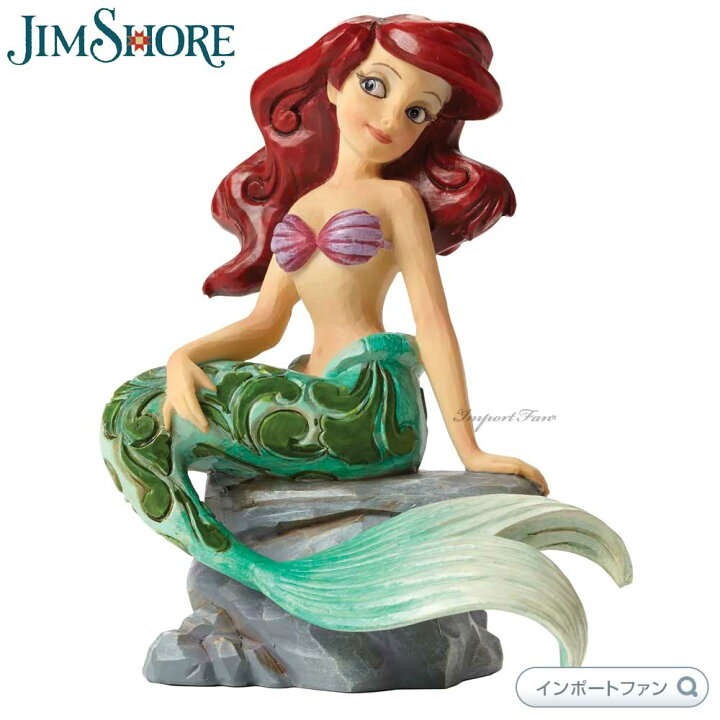楽天市場 ジムショア ディズニー アリエル リトル マーメイド 人魚 スプラッシュ Jim Shore Disney Ariel Tradition Splash Of Fun 置物 ギフト プレゼント Import Fan