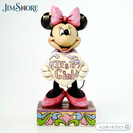 ジムショア ミニーマウス 新しい赤ちゃん 一人の女の子 ディズニー 4043664 It's A Girl New Baby Girl Minnie Mouse Figurine jim shore ギフト プレゼント □