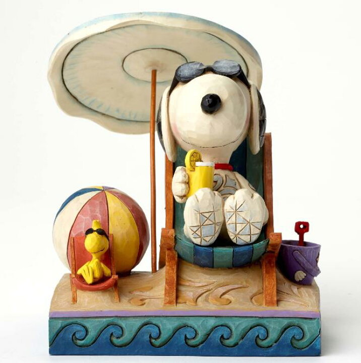 楽天市場 ジムショア スヌーピーとウッドストック 浜辺 ビーチ仲間 Beach Buddies Snoopy And Woodstock At Beach Figurine Jim Shore ギフト プレゼント ポイント最大42倍 お買い物マラソン セール Import Fan