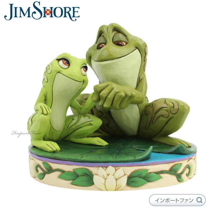 楽天市場 ジムショア プリンセスと魔法のキス ティアナ ナビーン王子 カエル Tiana And Naveen As Frogs Disney Jim Shore ギフト プレゼント Import Fan
