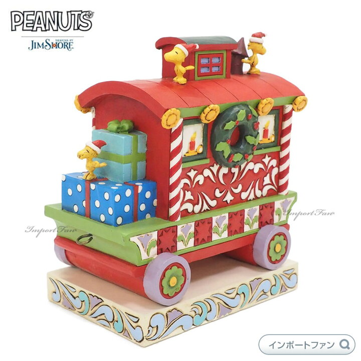 楽天市場】ジムショア スヌーピー ウッドストック クリスマストレイン 