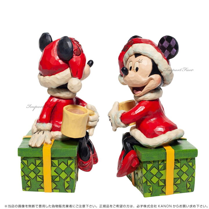 楽天市場 ジムショア ミニー サンタクロース ホットチョコレート クリスマス ディズニー Santa Minnie W Hot Chocolate Disney Jimshore ギフト プレゼント ポイント最大42倍 お買い物マラソン セール Import Fan