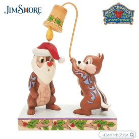 ジムショア チップ ＆ デール クリスマス ディズニー 6007070 Christmas Chip n Dale Disney Traditions JimShore ギフト プレゼント □