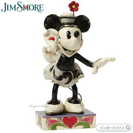 ジムショア ミニー ブラック＆ホワイト ディズニートラディション 置物 4043666 Jim Shore Disney Traditions ギフト プレゼント □