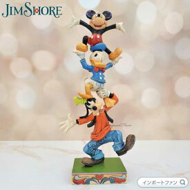 ジムショア グーフィー ドナルド ミッキーがツリーになった フィギュア 4055412 Teetering Tower Goofy, Donald, and Mickey Figurine jim shore ギフト プレゼント □