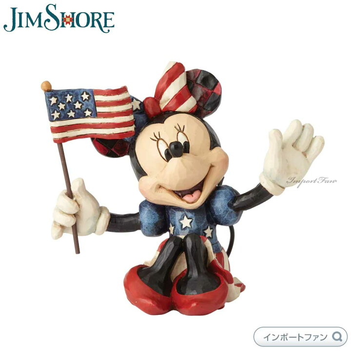 楽天市場】ジムショア ミニー アメリカンフラッグ ディズニー 
