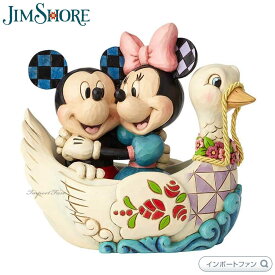 ジムショア ミッキー＆ミニー スワン ディズニートラディション 置物 4059744 Jim Shore Disney Traditions ギフト プレゼント □