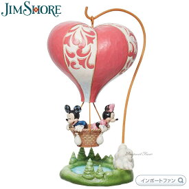 ジムショア ミッキー ＆ ミニー ハートエアバルーン 気球 ディズニートラディション 置物 6011916 JIM SHORE Disney Traditions ギフト プレゼント □