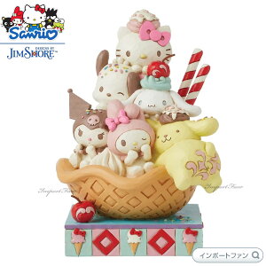 ジムショア サンリオ ハローキティ&フレンズワッフル マイメロディ キティ 6015039 JimShore 置物 ギフト プレゼント 【ポイント最大47倍!お買い物マラソン セール】