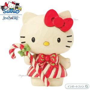ジムショア サンリオ ハローキティ キャンディケイン ミニ 6017557 JimShore 置物 ギフト プレゼント 【ポイント最大47倍!お買い物マラソン セール】