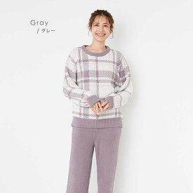 ジェニファーパメラ もこもこ ルームウェア 上下セット ミレーナ Milena チェック レディース 長袖 パジャマ hugmof ハグモフ 厚手 あったか ふわふわ M L 部屋着 寝間着 可愛い おしゃれ 秋 冬 Jennifer Pamela プレゼント ギフト □ 本州送料無料