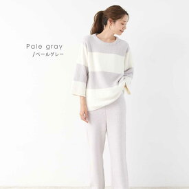 ジェニファーパメラ もこもこ ルームウェア 上下セット リア Ria ボーダー レディース 長袖 パジャマ hugmof ハグモフ 厚手 あったか ふわふわ M L 部屋着 寝間着 可愛い おしゃれ 秋 冬 Jennifer Pamela プレゼント ギフト □ 本州送料無料