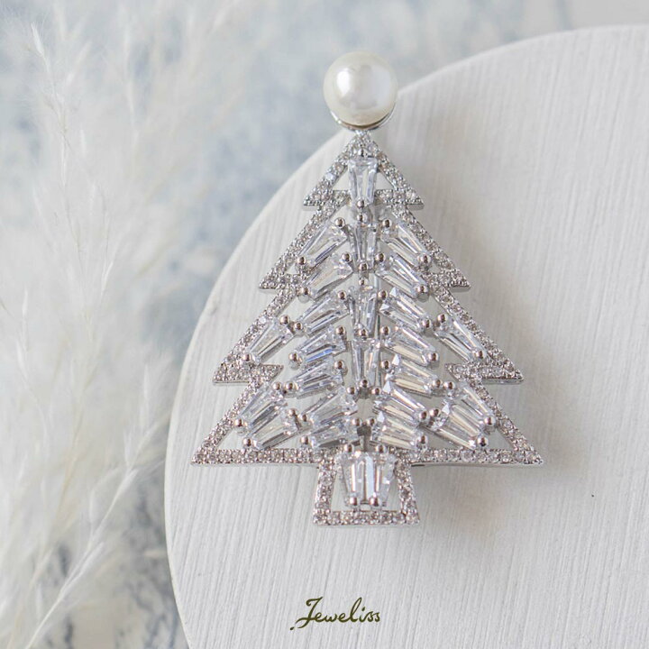 楽天市場】Jeweliss ブローチ クリスマスツリー 淡水パール シエロ 