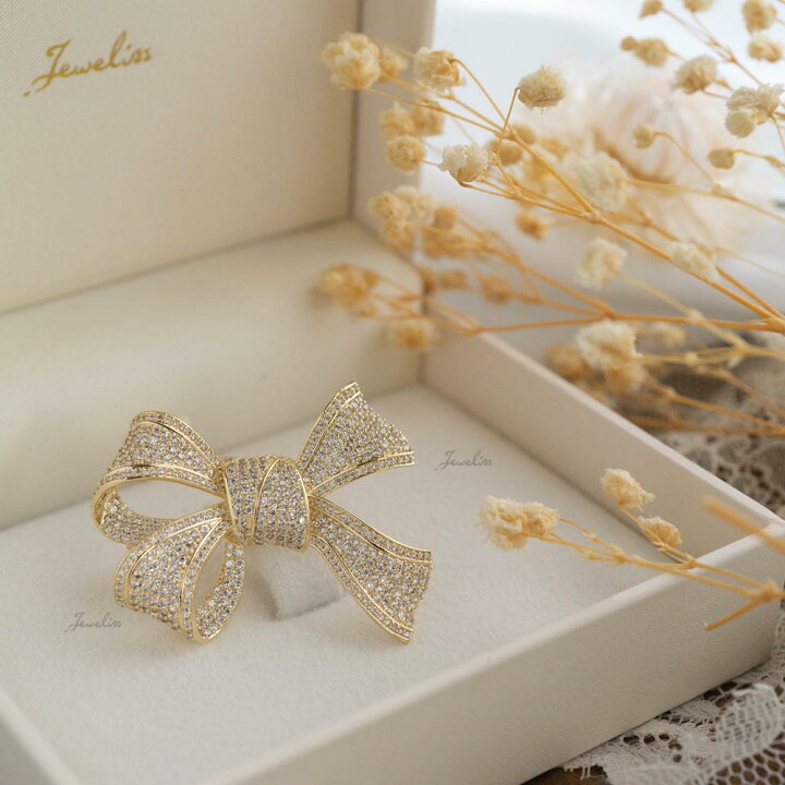 楽天市場】Jeweliss リボン ブローチ リュバン Ruban コサージュ 