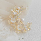 Jeweliss 桜 ブローチ プリムローズ Primrose パール シェル 花 クリスタル ゴールド アクセサリー ギフト プレゼント ジュエリス □ 本州送料無料 即納