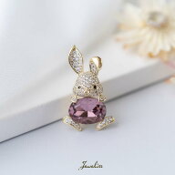【マラソン限定P5倍】Jeweliss ブローチ Mopsy モプシー うさぎ ウサギ 兎 ラビット 干支 十二支 クリス…