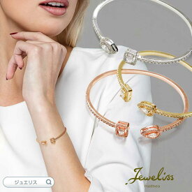 【スーパーSALE5倍】メール便対応 Jeweliss テイラー バングル スクエア ティアドロップ クリスタル ローズゴールド ゴールド シルバー アクセサリー ジュエリス ギフト プレゼント パシテア ホワイトデー 入学式 卒業式 【ポイント最大47倍！楽天スーパー セール】 即納