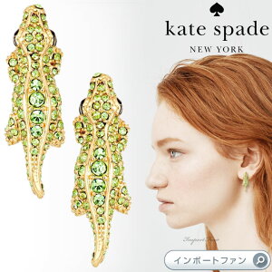 Kate Spade PCgXy[h Xv pF AQ[^[ j X^bY sAX Swamped Pave Alligator Studs Mtg v[g 