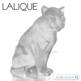 ラリック クリスタル 干支 寅 虎 トラ シッティング タイガー 置物 10058000 Lalique Sitting Tiger, Clear ギフト プレゼント □