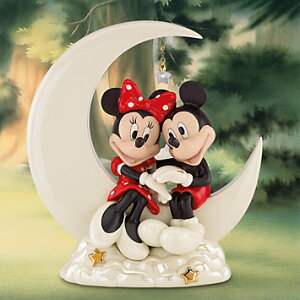レノックス 月の上で幸せな ミニー＆ミッキー ミニー LENOX Disney Mickey Over the Moon for Minnie ディズニー ミッキーマウス ミニーマウス 置物 ギフト プレゼント □