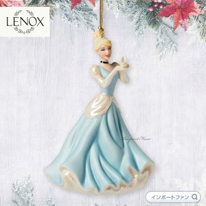 mbNX fBYj[ VfƃKX̌C I[ig LENOX Disney Princess Cinderella with Glass Slipper Ornament 892487 