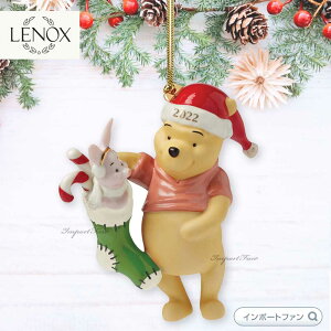 mbNX fBYj[ v[ sObg 2022 I[ig LENOX Disney Winnie the Pooh Stocking Surprise Dated Ornament 893724 