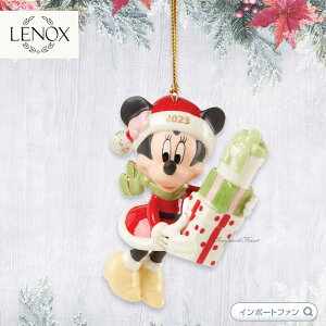 LENOX mbNX NX}X fBYj[ ~j[̃zf[ Mtg I[ig Disney Minnie's Holiday Gifts Dated Dated Ornament 894468 