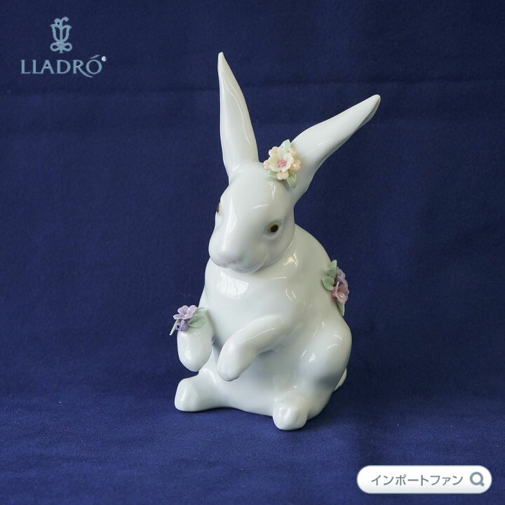 楽天市場】リヤドロ 花飾りの白うさぎ 4 01006100 LLADRO 
