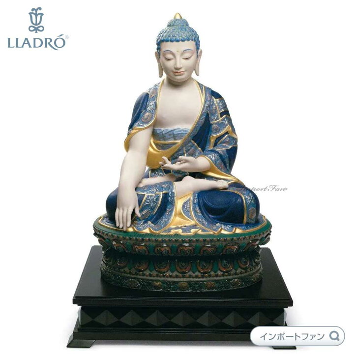 楽天市場】リヤドロ 釈迦牟尼仏陀 ゴールド 仏像彫刻 世界限定制作1000 