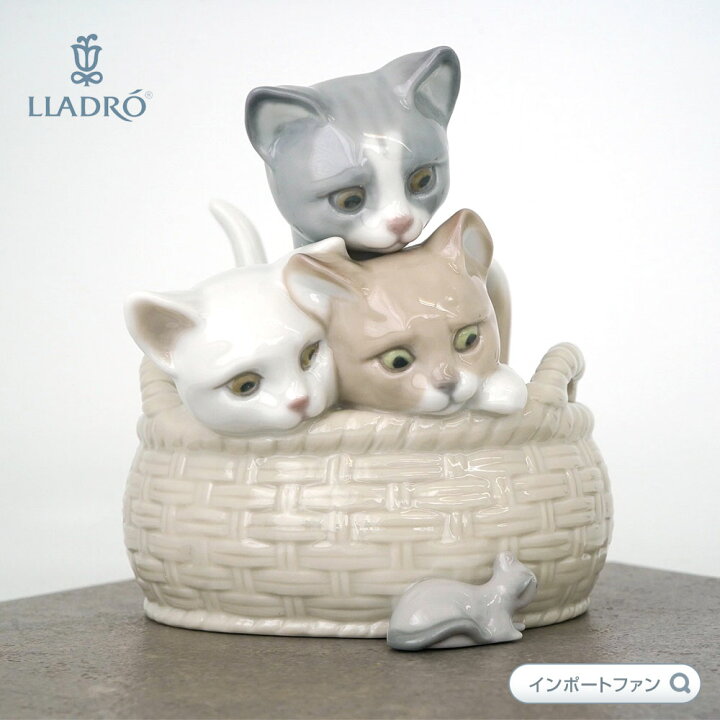 楽天市場】リヤドロ 見いつけた CURIOUS KITTENS 猫 ネコ ネズミ 