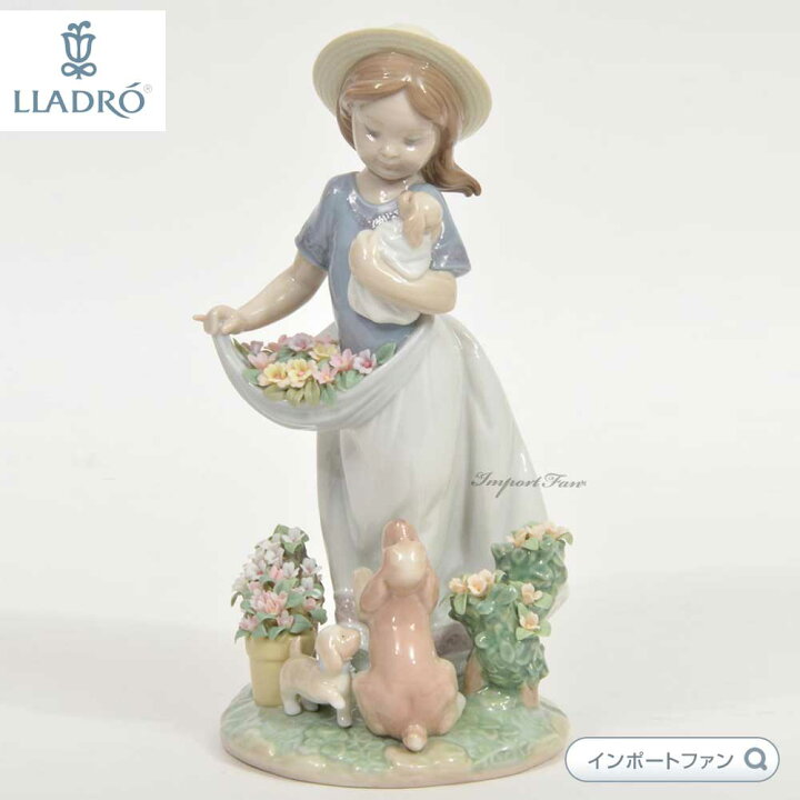 楽天市場】リヤドロ 僕と遊ぼう 犬 イヌ 少女 置物 01006907 LLADRO 