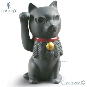 h L }lLlR ubN 01009166 LLADRO MANEKI NEKO BLACK CeA Mtg v[g