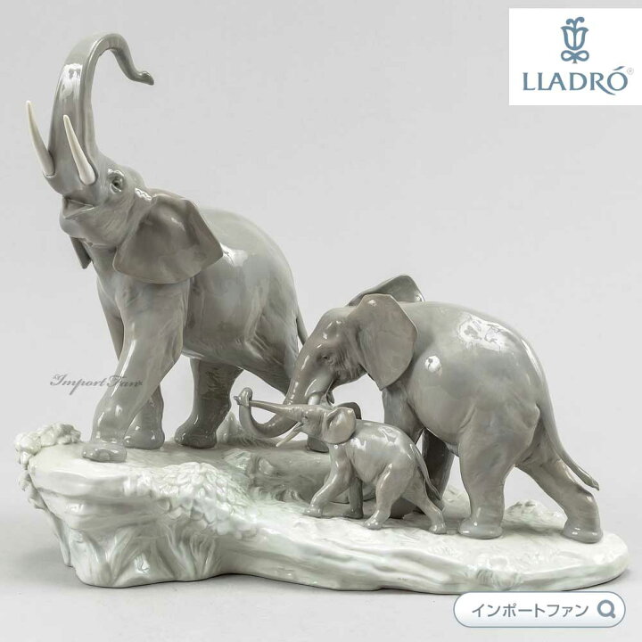楽天市場】リヤドロ 象の行進 ゾウ 親子 置物 01001150 LLADRO ギフト 