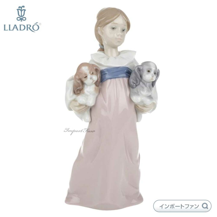 楽天市場】リヤドロ 私のパピィたち 子犬 少女 置物 01006419 LLADRO 