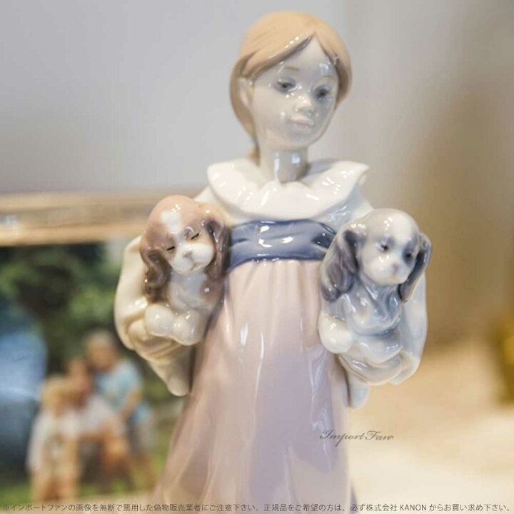 楽天市場】リヤドロ 私のパピィたち 子犬 少女 置物 01006419 LLADRO 