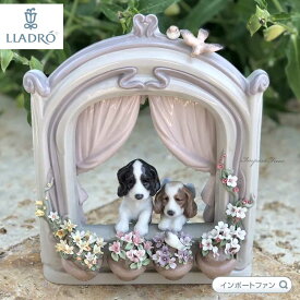 リヤドロ 可愛いながめ 犬 キャバリア・キング・チャールズ・スパニエル 置物 01008123 LLADRO ギフト プレゼント 【ポイント最大47倍！お買い物マラソン セール】