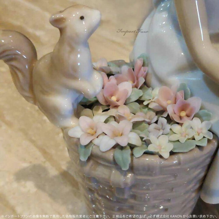 楽天市場】リヤドロ 森の出会い 少女 リス 置物 01006825 LLADRO 