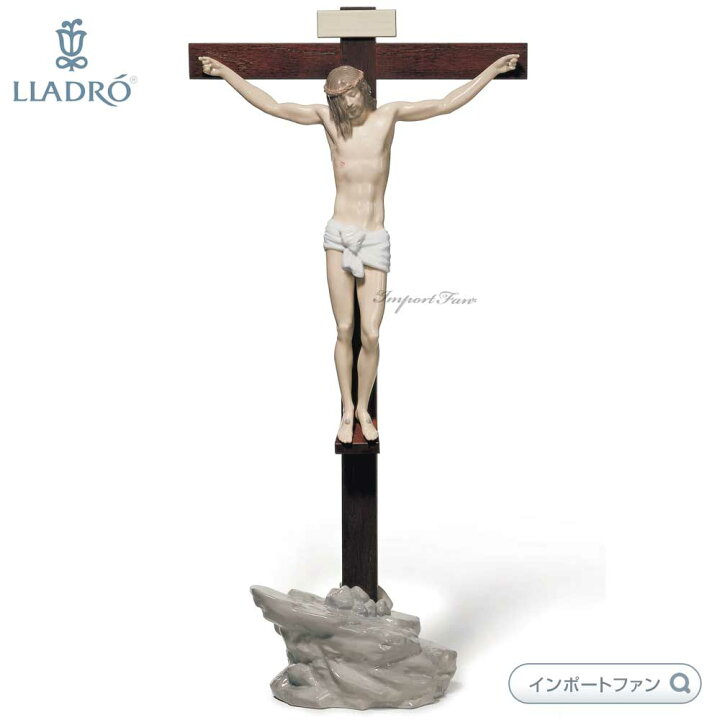 楽天市場】リヤドロ Our Savior キリスト 十字架 テーブルトップ 置物 