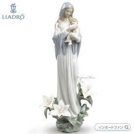リヤドロ 聖なる母 聖母 マリア ユリ 百合 01008322 LLADRO □