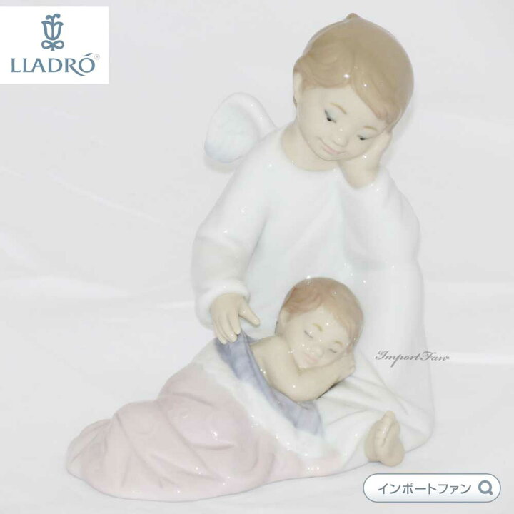 楽天市場】リヤドロ 守ってあげるよ 女の子 天使 赤ちゃん ピンク 置物 